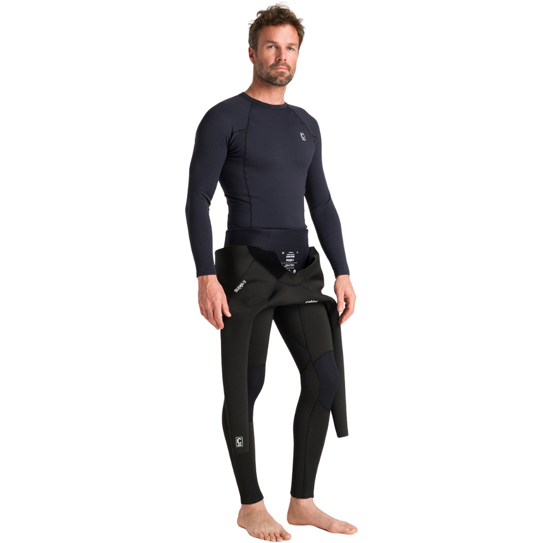 2026 C-Skins Mens Thermal Skins Long Sleeve Rash Vest C-HDILSM - Black